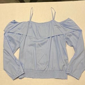 Girls Zara off shoulder long sleeve blouse Size 14